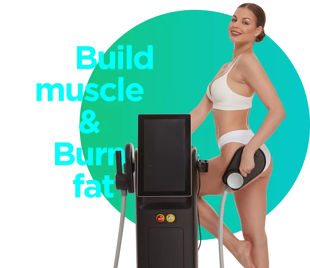 Muscle building electric machine high intensity electromagnetic muscle  trainer Ems muscle stimulation machine for hip shaping